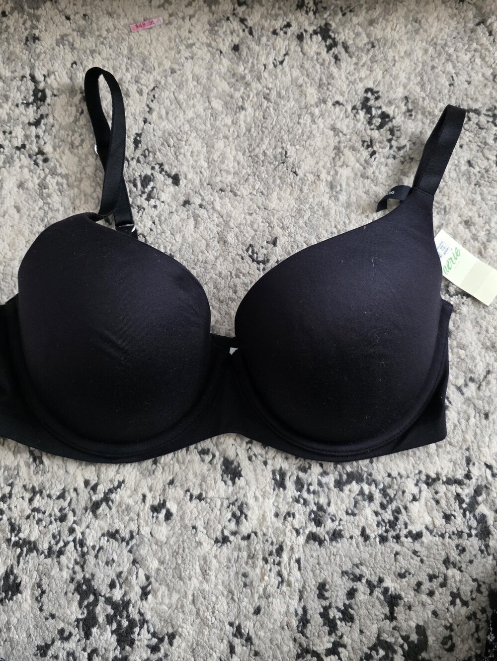 Aerie Sunni Demi Demi Bra Womens 34D Black NWT Underwire